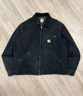 Vintage Carhartt J001 BLK Black Detroit Jacket – XL Rugged Warmth with Classic Charm!
