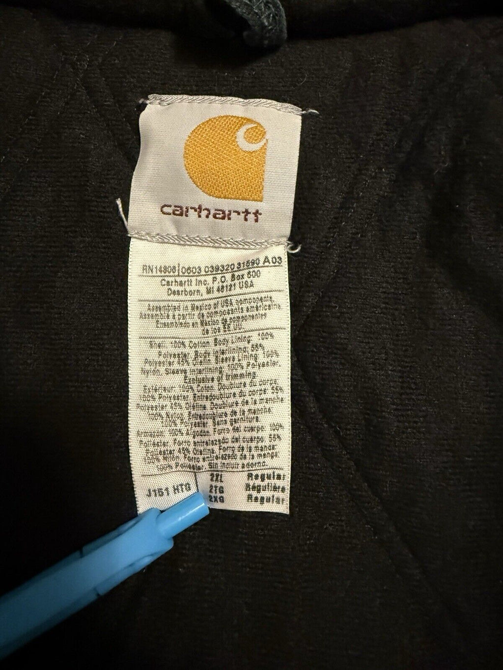 Extremely Rare Vintage Carhartt J151 HTG Hooded Bomber Jacket – 2XL Deadstock Green!