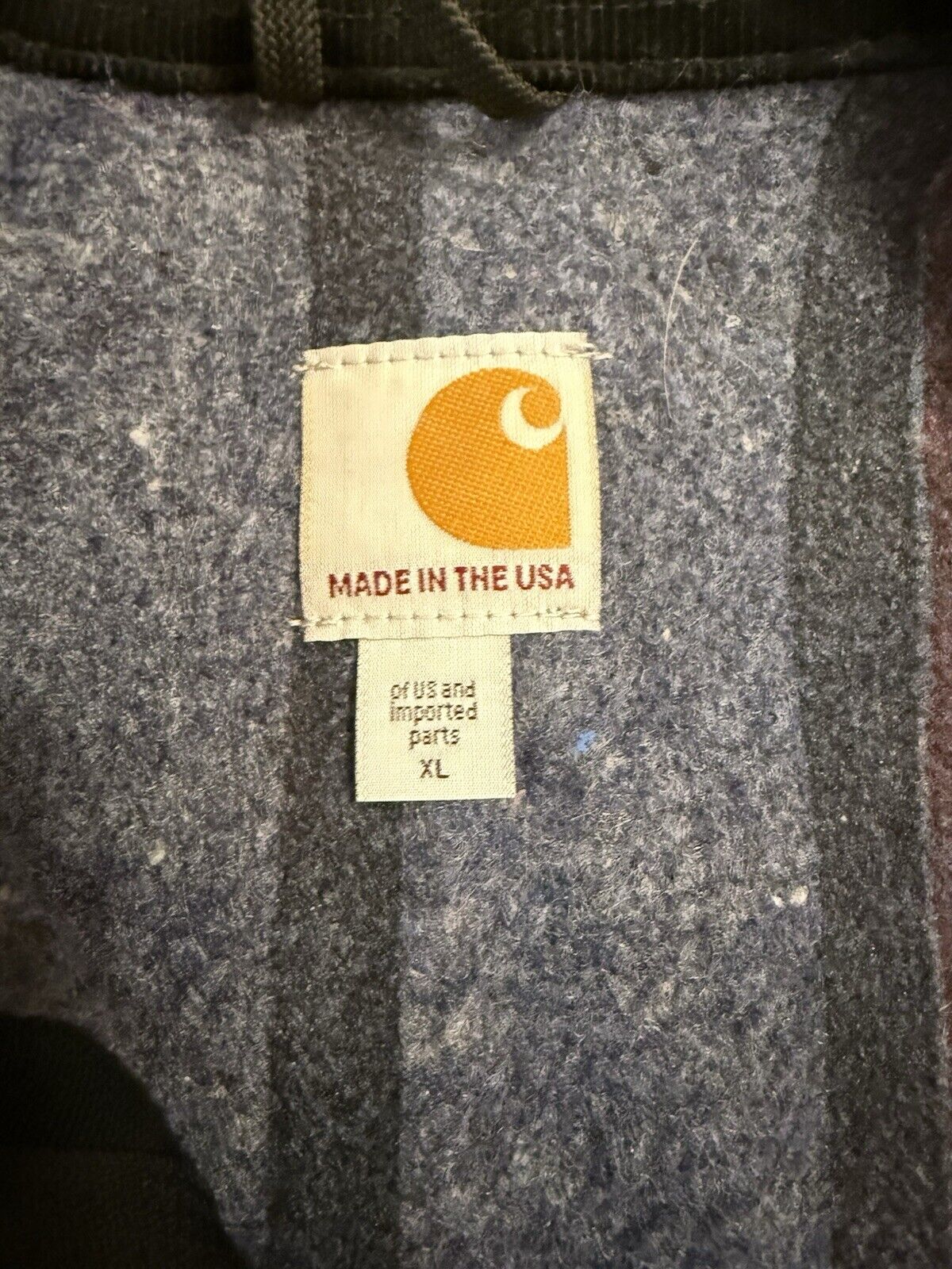 Vintage Carhartt J001 Black Duck Detroit Jacket – XL USA-Made Icon with Blanket Lining!